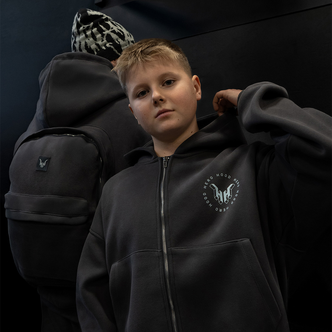 Backpack Hoodie Fly &ndash; Jet Black